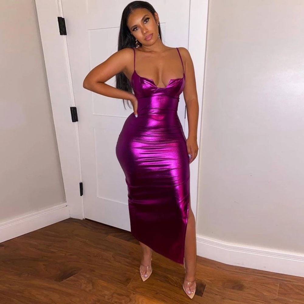 Metallic Bodycon dress